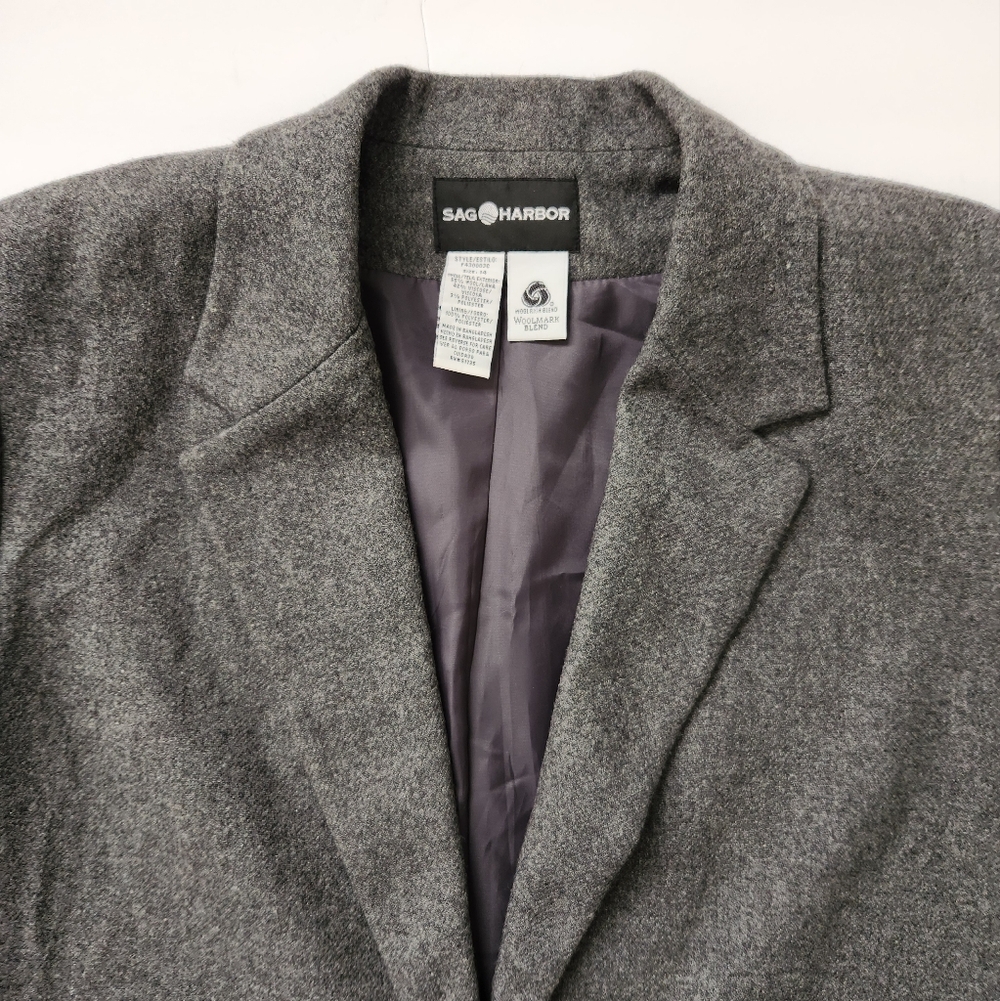 Vintage Sag Harbor Wool Rich Blend Jacket Blazer - Picture 8 of 16
